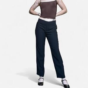 Talbots black pleated low rise